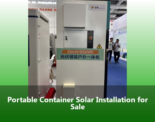 Portable Container Solar Installation for Sale
